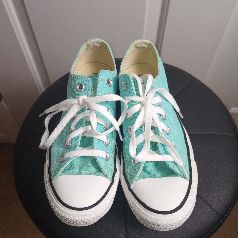 Converse Tiffany Blue and White  Sneakers